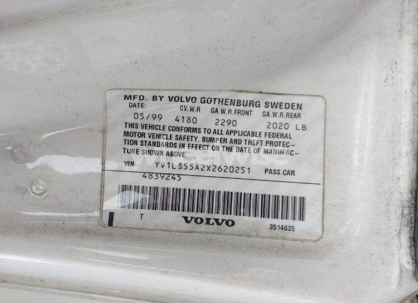 Photo 9 of 1999 Volvo S70 (VIN YV1LS55A2X2620251)