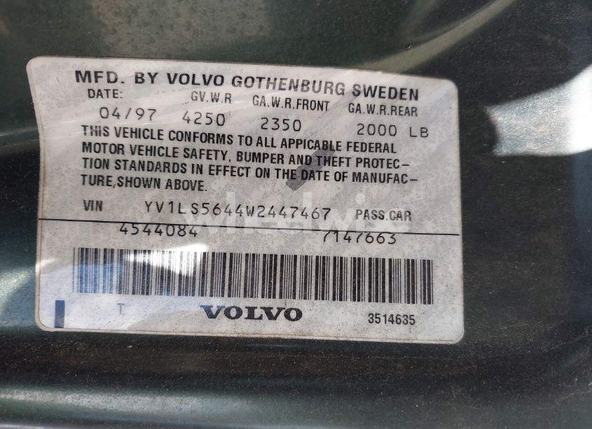 Photo 9 of 1998 Volvo S70 GLT (VIN YV1LS5644W2447467)