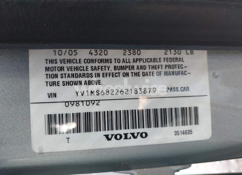 Photo 9 of 2006 Volvo S40 T5 (VIN YV1MS682262183879)