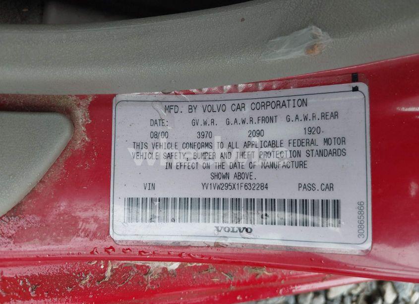 Photo 9 of 2001 Volvo V40 A/SPORT EDITION (VIN YV1VW295X1F632284)