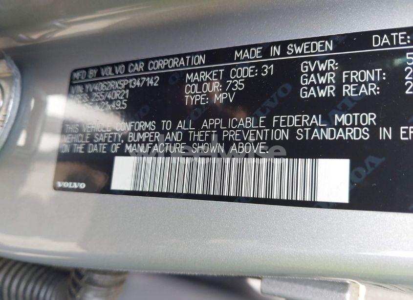 Photo 9 of 2023 Volvo Xc60 B6 ULTIMATE DARK THEME (VIN YV4062RX5P1347142)