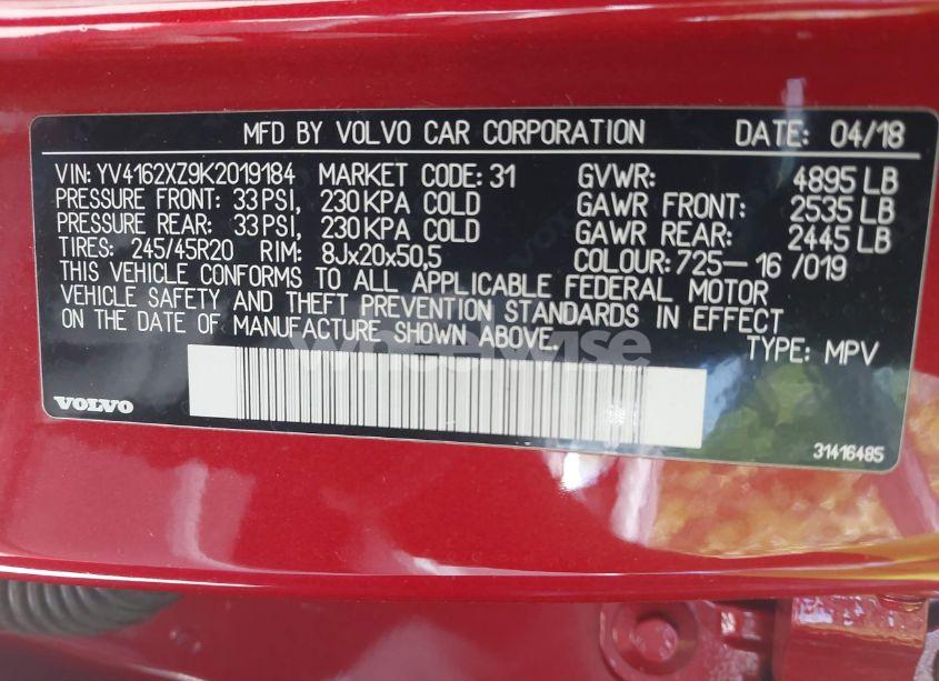 Photo 9 of 2019 Volvo Xc40 T5 MOMENTUM/T5 R-DESIGN (VIN YV4162XZ9K2019184)