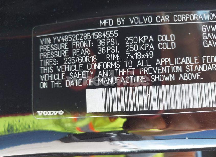 Photo 9 of 2011 Volvo Xc90 V8 (VIN YV4852CZ8B1584555)