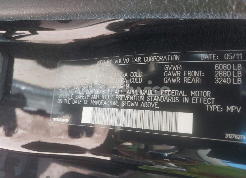 Photo 9 of 2011 Volvo Xc90 3.2 (VIN YV4952CZ8B1606414)