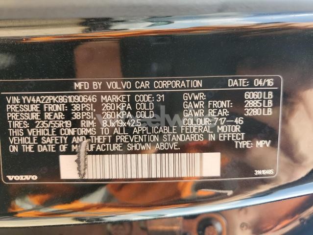 Photo 11 of 2016 VOLVO XC90 T6 (VIN YV4A22PK8G1090646)