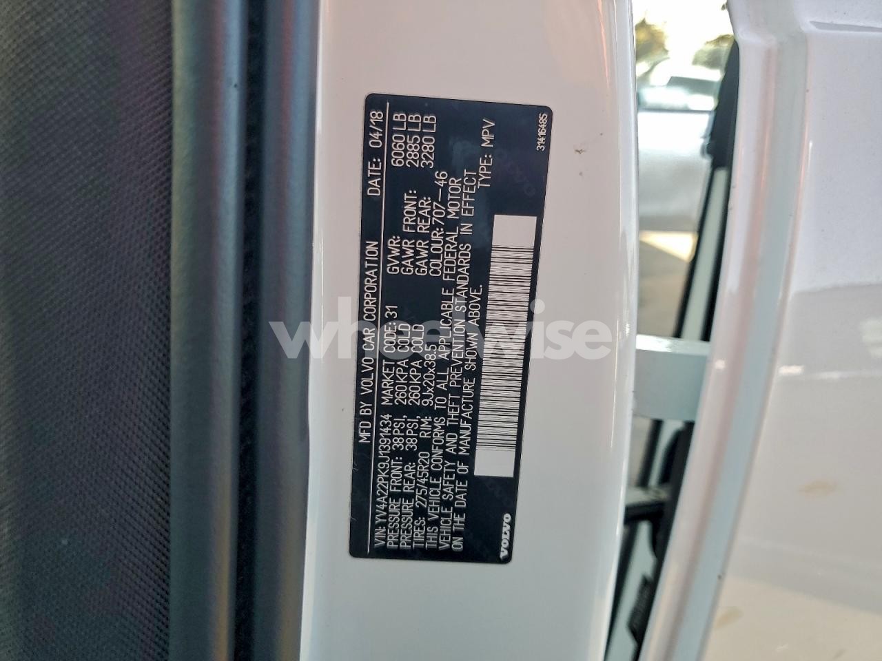 Photo 13 of 2018 VOLVO XC90 T6 (VIN YV4A22PK9J1391434)