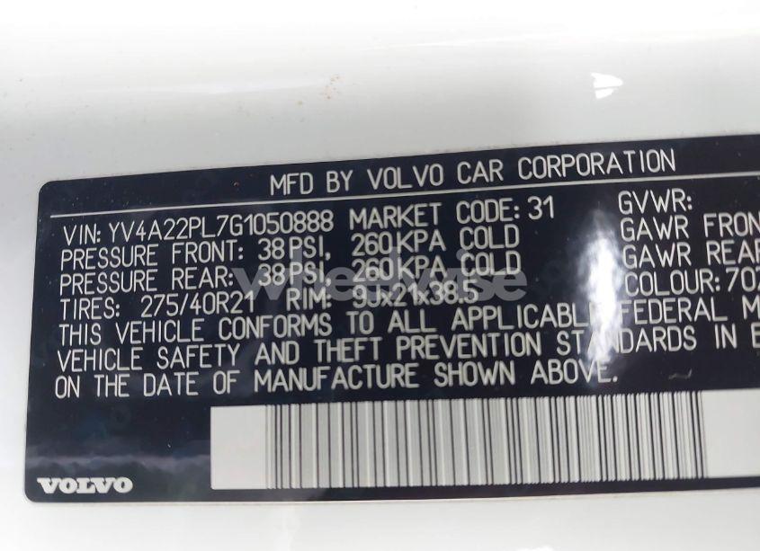 Photo 9 of 2016 Volvo Xc90 T6 INSCRIPTION (VIN YV4A22PL7G1050888)