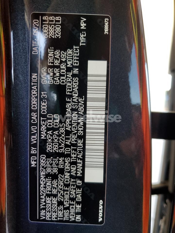 Photo 13 of 2021 VOLVO XC90 T6 R-DESIGN N/A (VIN YV4A22PM5M1673950)