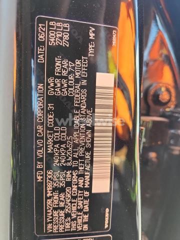 Photo 11 of 2021 VOLVO XC60 T6 INSCRIPTION (VIN YV4A22RL1M1887306)