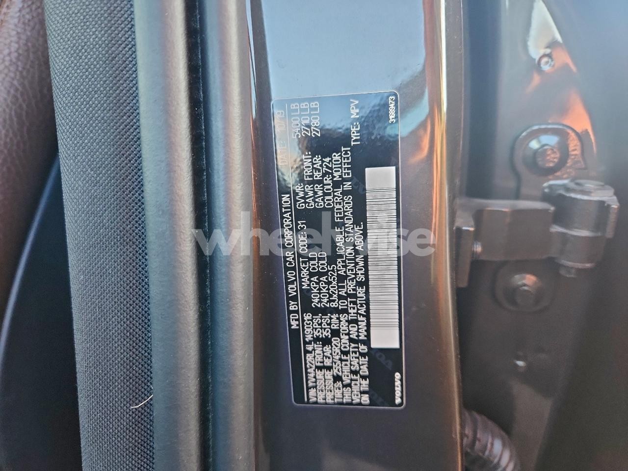 Photo 13 of 2020 VOLVO XC60 T6 INSCRIPTION (VIN YV4A22RL4L1490316)