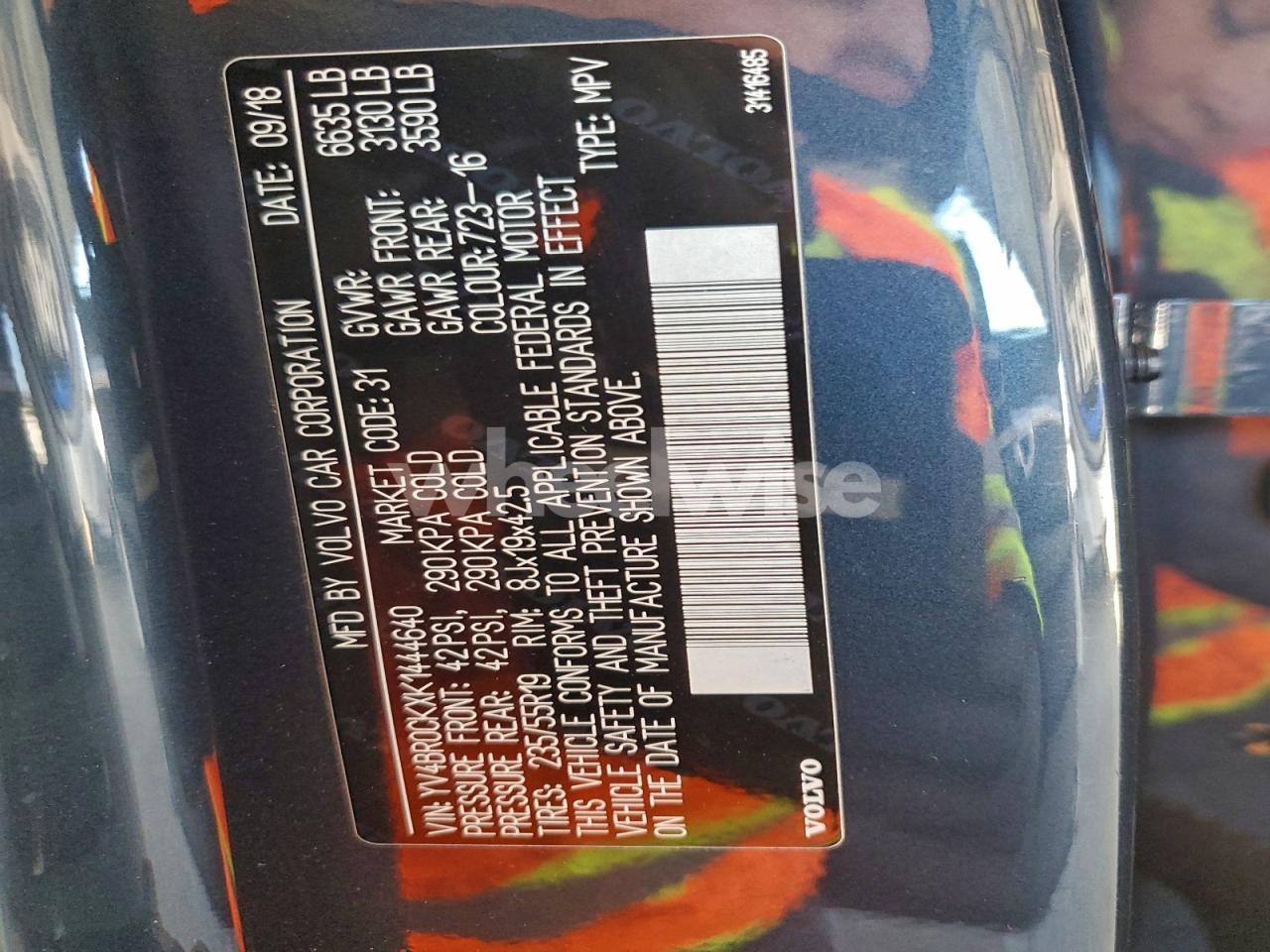 Photo 13 of 2019 VOLVO XC90 T8 MOMENTUM (VIN YV4BR0CKXK1444640)