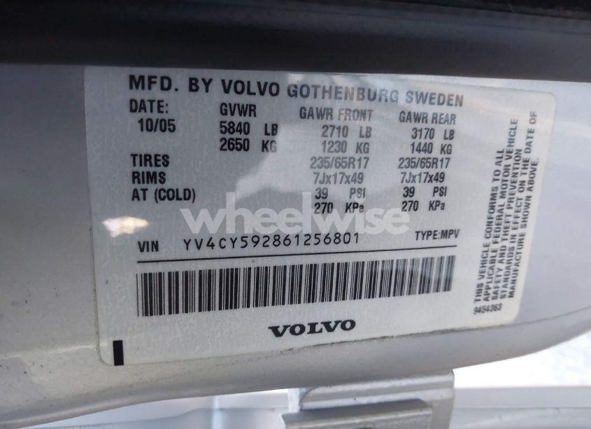 Photo 9 of 2006 Volvo Xc90 2.5T (VIN YV4CY592861256801)