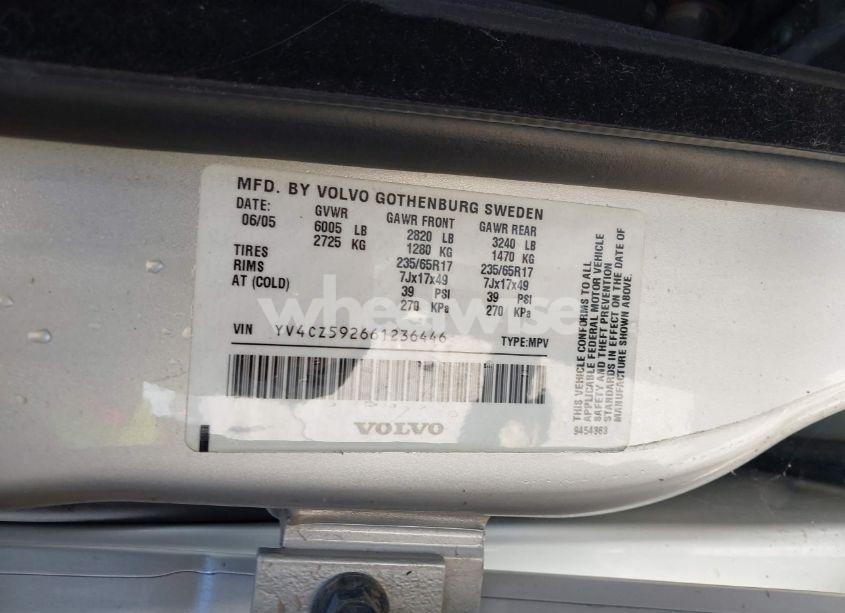 Photo 9 of 2006 Volvo Xc90 2.5T (VIN YV4CZ592661236446)