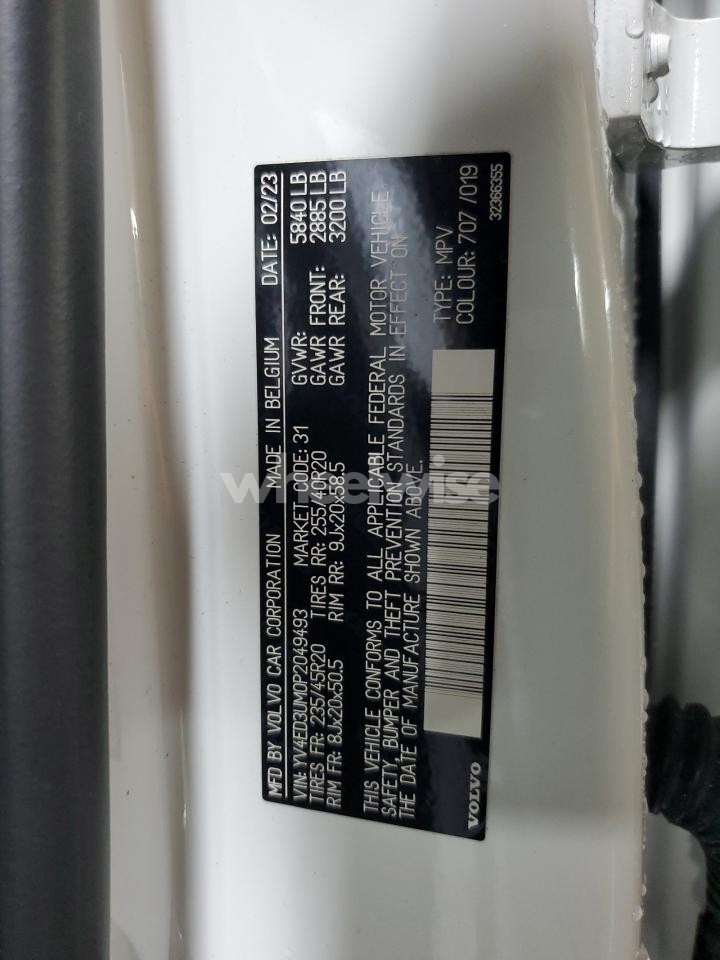 Photo 13 of 2023 VOLVO XC40 RECHARGE ULTIMATE (VIN YV4ED3UM0P2049493)