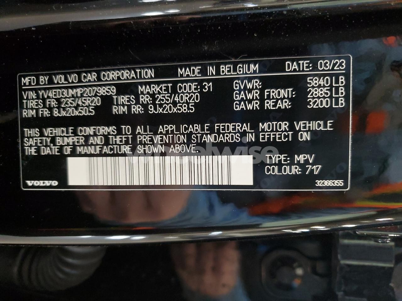 Photo 14 of 2023 VOLVO XC40 RECHARGE ULTIMATE (VIN YV4ED3UM1P2079859)