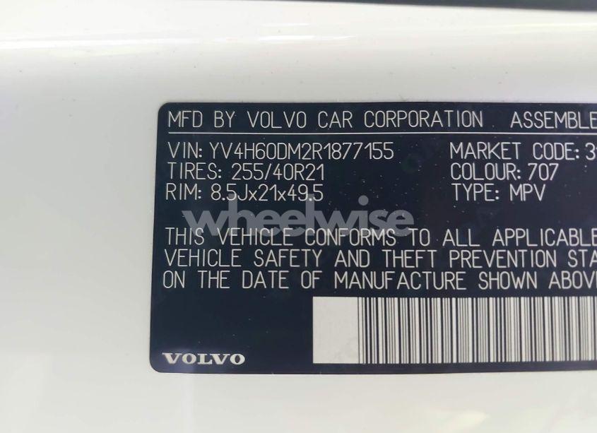 Photo 9 of 2024 Volvo Xc60 RECHARGE PLUG-IN HYBRID T8 ULTIMATE DARK THEME (VIN YV4H60DM2R1877155)