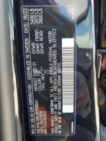 Photo 13 of 2024 VOLVO XC60 PLUS (VIN YV4L12RL6R1750641)