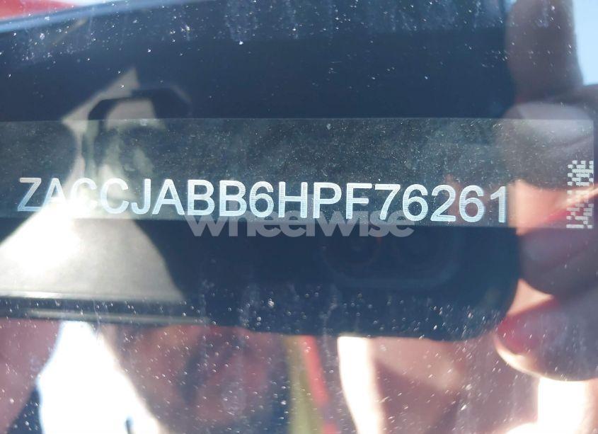 Photo 9 of 2017 Jeep Renegade ALTITUDE FWD (VIN ZACCJABB6HPF76261)