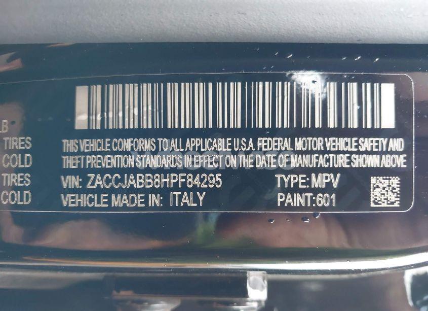 Photo 9 of 2017 Jeep Renegade LATITUDE FWD (VIN ZACCJABB8HPF84295)