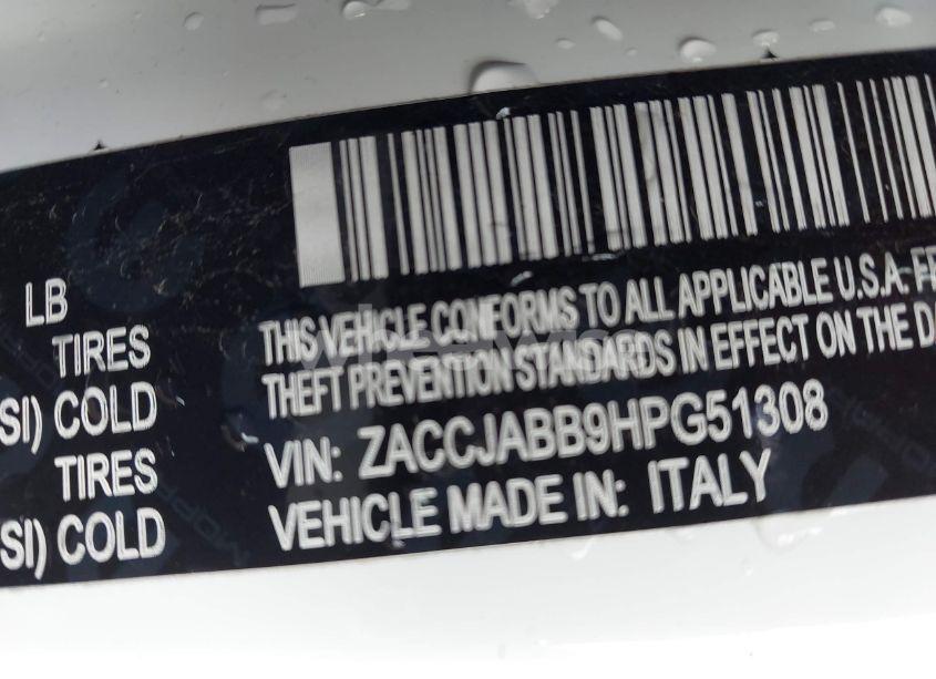 Photo 9 of 2017 Jeep Renegade LATITUDE FWD (VIN ZACCJABB9HPG51308)