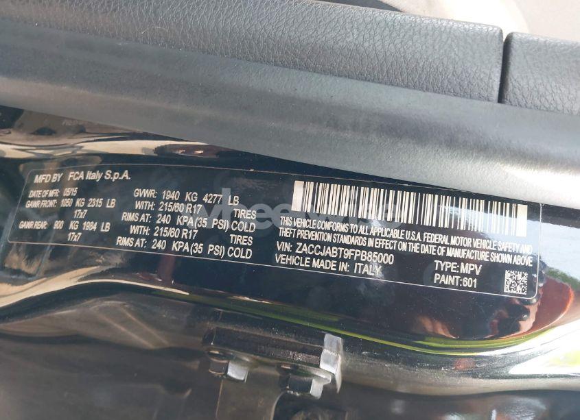 Photo 9 of 2015 Jeep Renegade LATITUDE (VIN ZACCJABT9FPB85000)