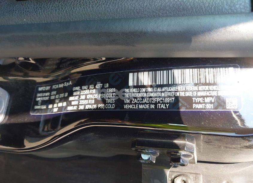 Photo 9 of 2015 Jeep Renegade LIMITED (VIN ZACCJADT2FPC18917)