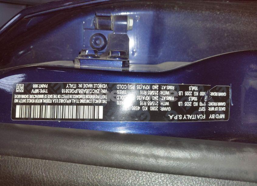 Photo 9 of 2018 Jeep Renegade SPORT 4X4 (VIN ZACCJBAB8JPG63818)