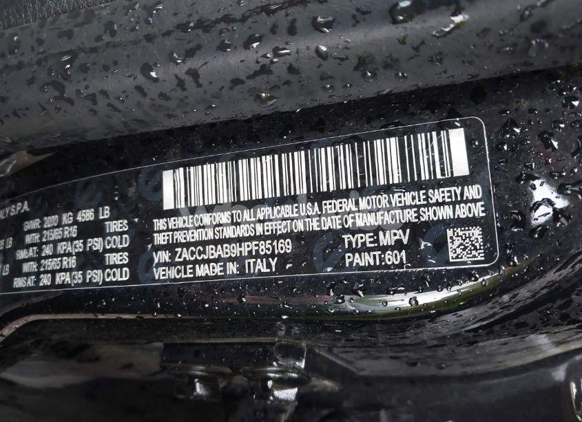 Photo 9 of 2017 Jeep Renegade SPORT 4X4 (VIN ZACCJBAB9HPF85169)