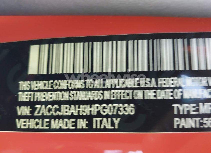 Photo 9 of 2017 Jeep Renegade SPORT 4X4 (VIN ZACCJBAH9HPG07336)