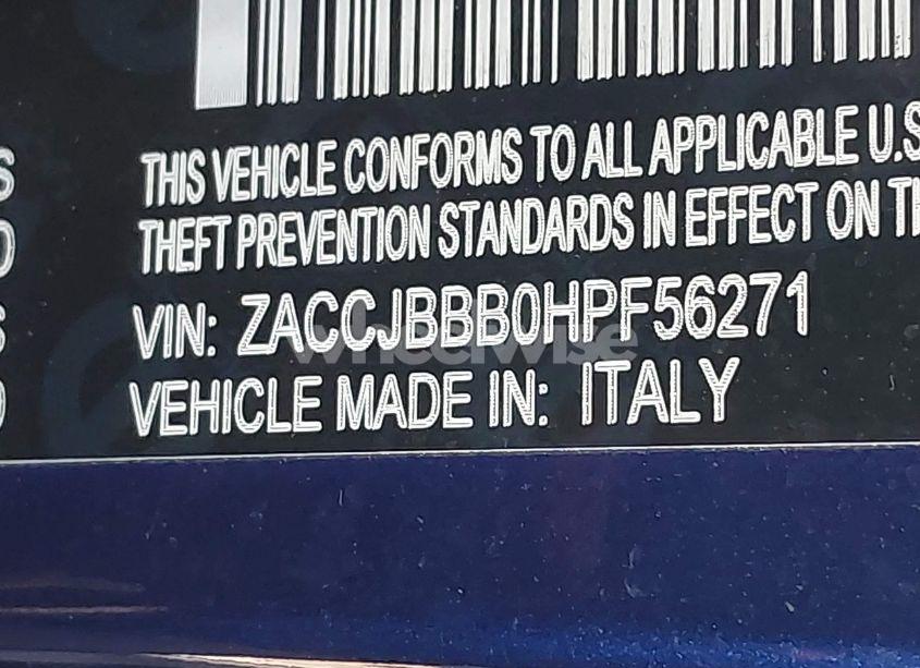 Photo 9 of 2017 Jeep Renegade LATITUDE 4X4 (VIN ZACCJBBB0HPF56271)