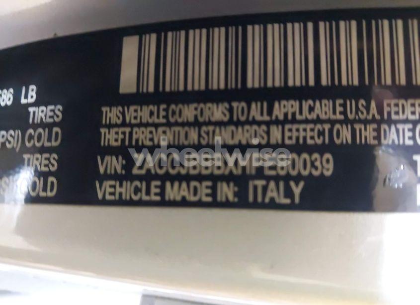 Photo 9 of 2017 Jeep Renegade LATITUDE 4X4 (VIN ZACCJBBBXHPE80039)