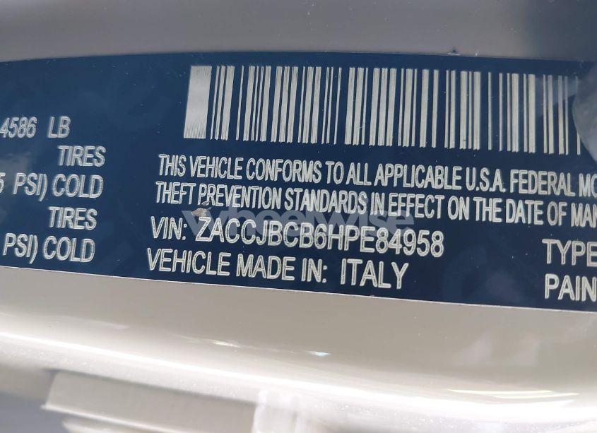 Photo 9 of 2017 Jeep Renegade DESERTHAWK 4X4 (VIN ZACCJBCB6HPE84958)