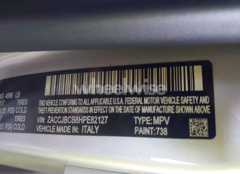 Photo 9 of 2017 Jeep Renegade TRAILHAWK 4X4 (VIN ZACCJBCB8HPE82127)