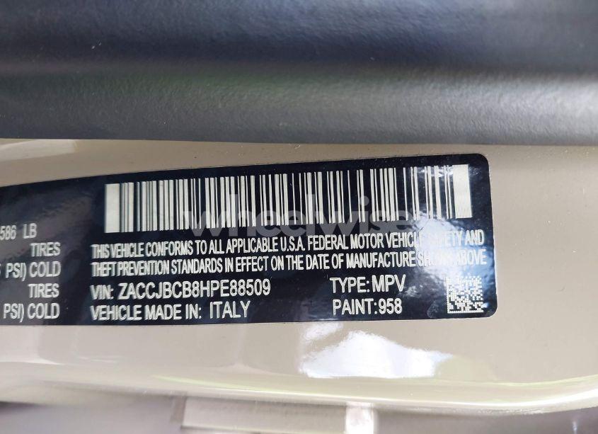 Photo 9 of 2017 Jeep Renegade DESERTHAWK 4X4 (VIN ZACCJBCB8HPE88509)