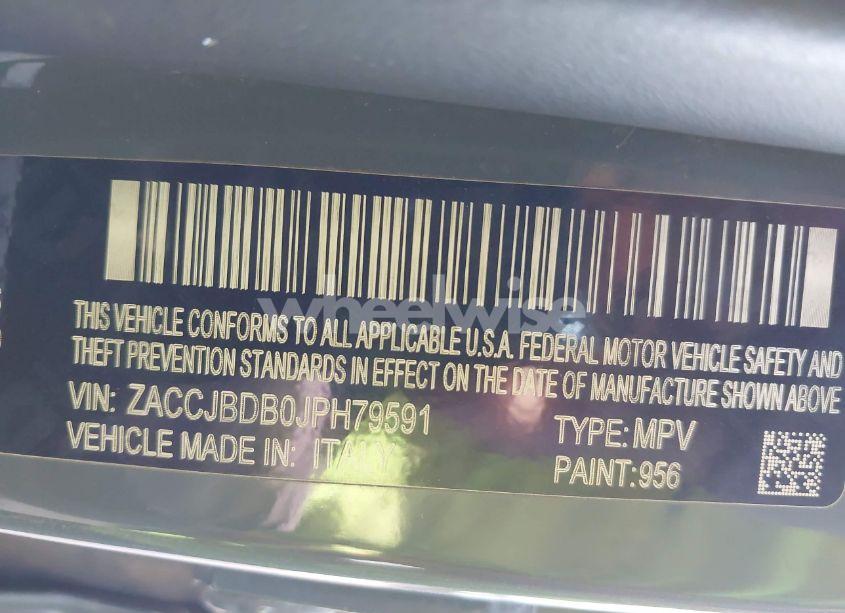 Photo 9 of 2018 Jeep Renegade LIMITED 4X4 (VIN ZACCJBDB0JPH79591)