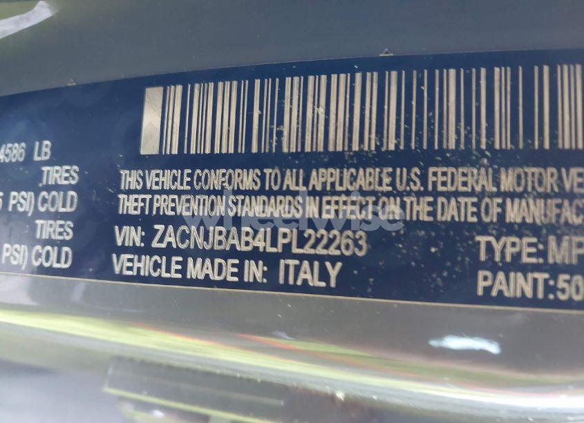 Photo 9 of 2020 Jeep Renegade SPORT 4X4 (VIN ZACNJBAB4LPL22263)