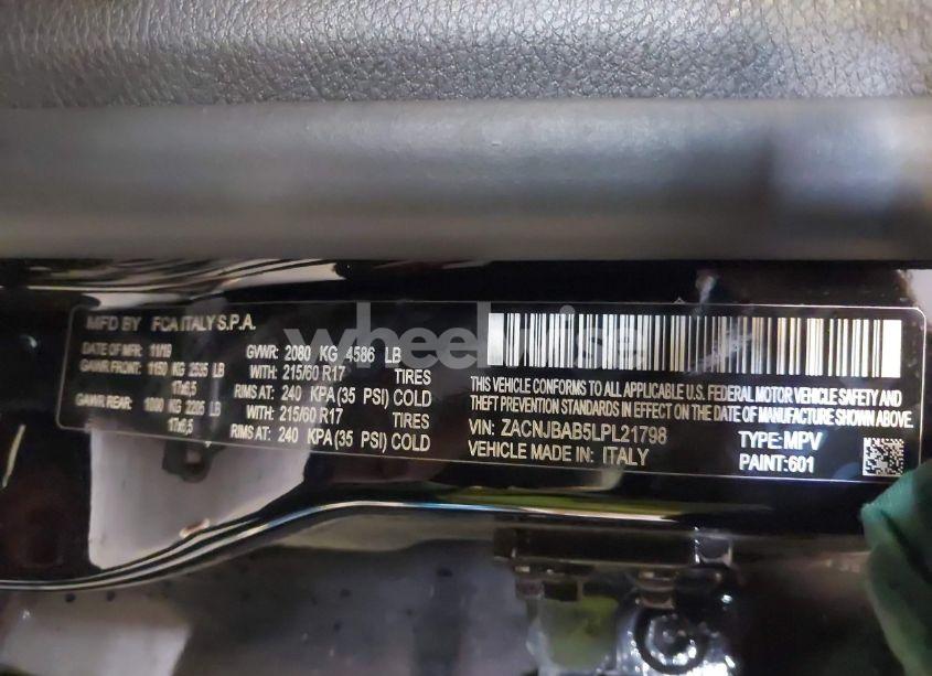 Photo 9 of 2020 Jeep Renegade UPLAND 4X4 (VIN ZACNJBAB5LPL21798)