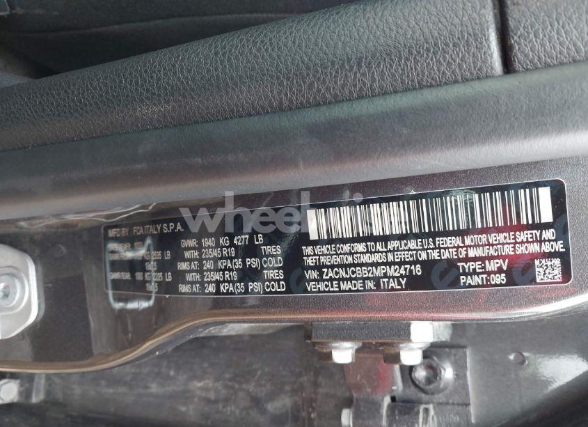 Photo 9 of 2021 Jeep Renegade LATITUDE FWD (VIN ZACNJCBB2MPM24716)