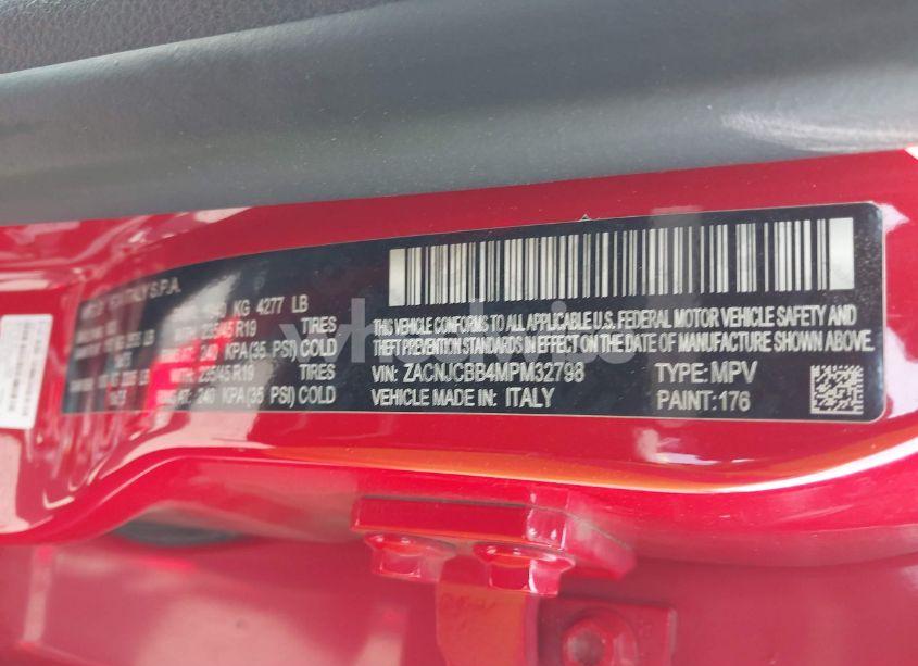 Photo 9 of 2021 Jeep Renegade LATITUDE FWD (VIN ZACNJCBB4MPM32798)