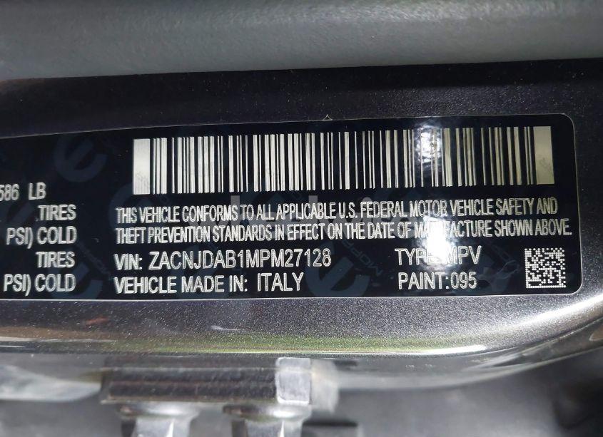 Photo 9 of 2021 Jeep Renegade UPLAND 4X4 (VIN ZACNJDAB1MPM27128)