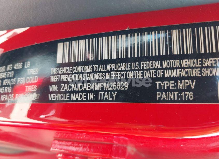 Photo 9 of 2021 Jeep Renegade JEEPSTER 4X4 (VIN ZACNJDAB4MPM26829)