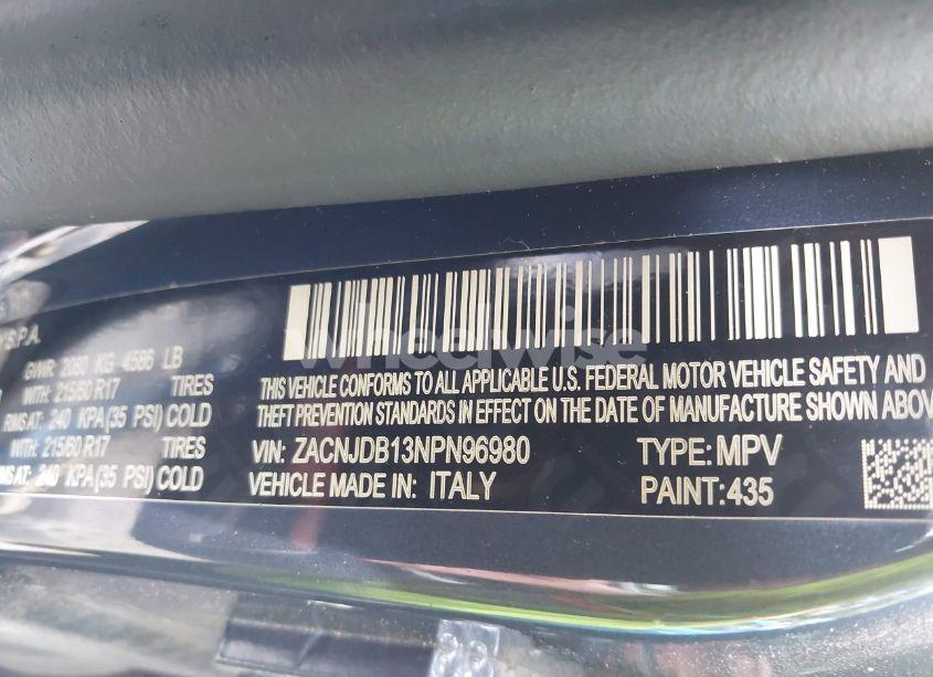 Photo 9 of 2022 Jeep Renegade LATITUDE 4X4 (VIN ZACNJDB13NPN96980)