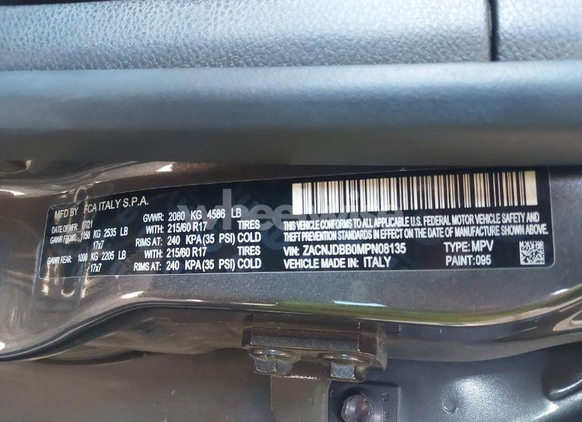 Photo 9 of 2021 Jeep Renegade LATITUDE 4X4 (VIN ZACNJDBB0MPN08135)