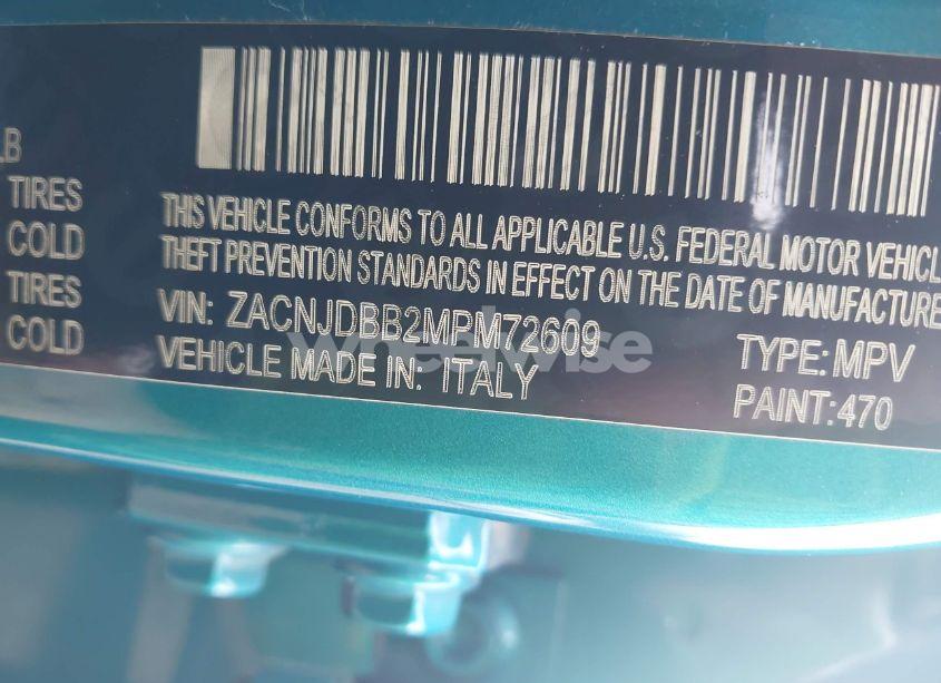 Photo 9 of 2021 Jeep Renegade LATITUDE 4X4 (VIN ZACNJDBB2MPM72609)