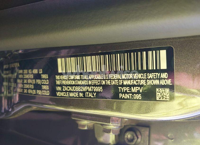 Photo 9 of 2021 Jeep Renegade 80TH ANNIVERSARY 4X4 (VIN ZACNJDBB2MPM79995)