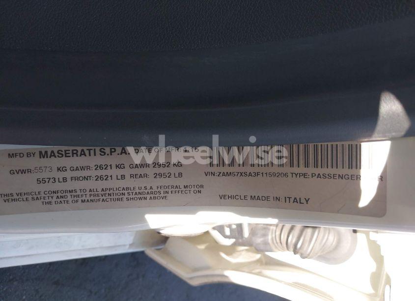 Photo 9 of 2015 Maserati Ghibli N/A (VIN ZAM57XSA3F1159206)