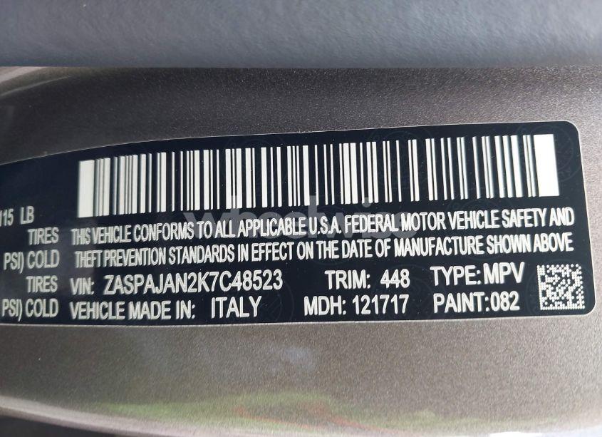 Photo 9 of 2019 Alfa Romeo STELVIO SPORT RWD (VIN ZASPAJAN2K7C48523)