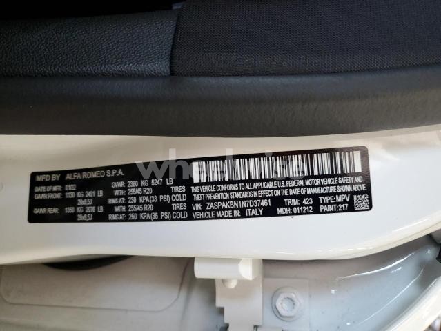 Photo 11 of 2022 ALFA ROMEO STELVIO TI (VIN ZASPAKBN1N7D37461)