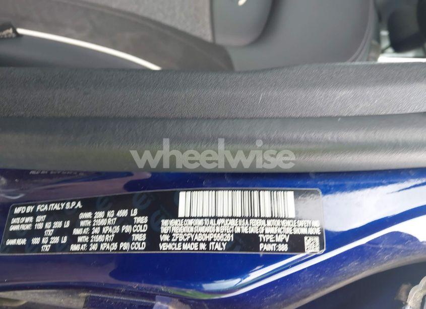 Photo 9 of 2017 Fiat 500x POP AWD (VIN ZFBCFYAB0HP556261)