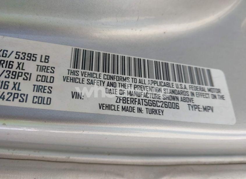 Photo 9 of 2016 Ram Promaster CITY (VIN ZFBERFAT5G6C26006)